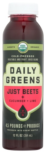 slide 1 of 1, Daily Greens Organic Beets Cucumber Lime, 12 fl oz