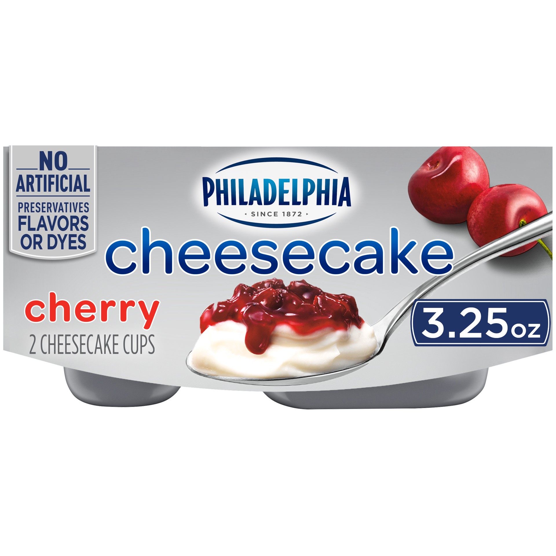 slide 1 of 5, Philadelphia Cherry Cheesecake Cups, 2 ct Pack, 3.25 oz Cups, 2 ct; 3.25 oz