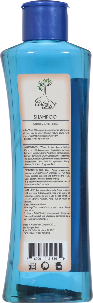 slide 9 of 9, Arbol Verde Natural Hair Growth Shampoo, 16.9 fl oz