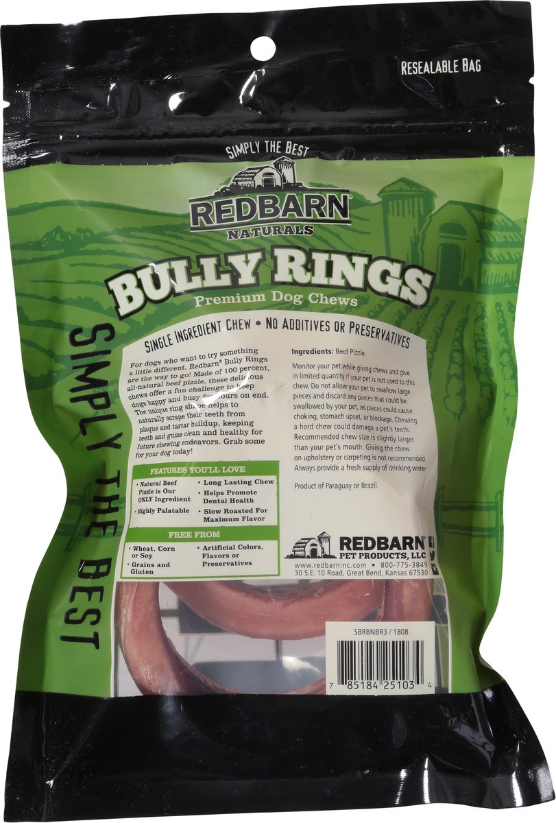 slide 5 of 9, Redbarn Bully Rings Premium Dog Chews 3 ea, 3 ct