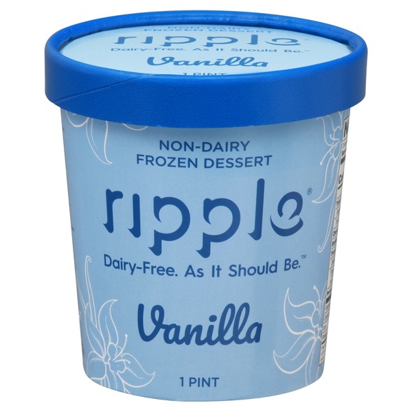 slide 1 of 1, Ripple Non-Dairy Vanilla Frozen Dessert 1 pt, 16 oz