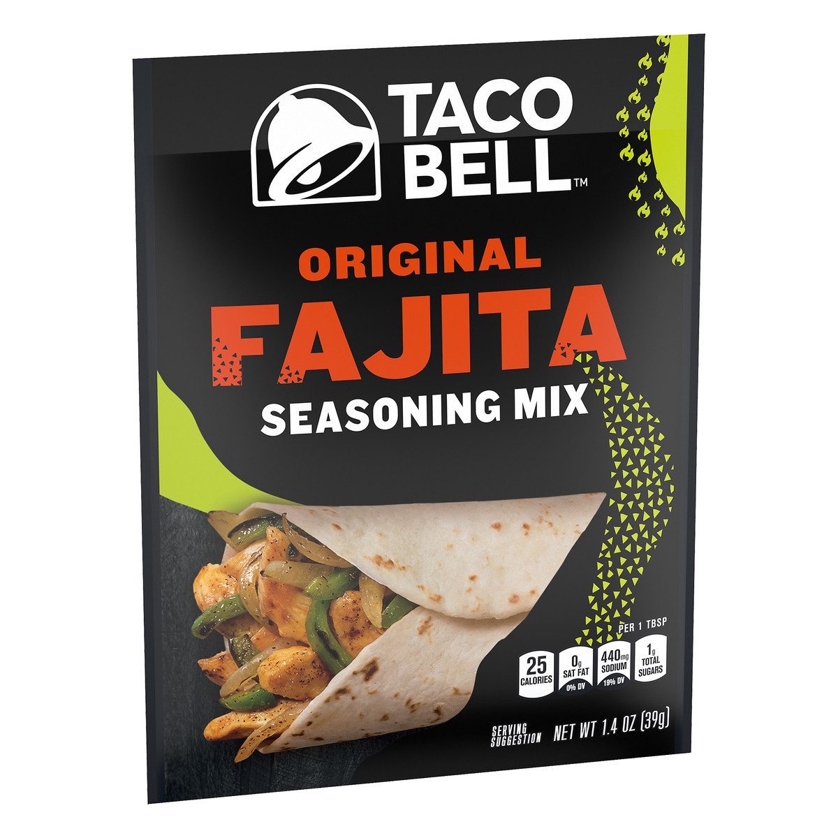 slide 2 of 10, Taco Bell Original Fajita Seasoning Mix, 1.4 oz