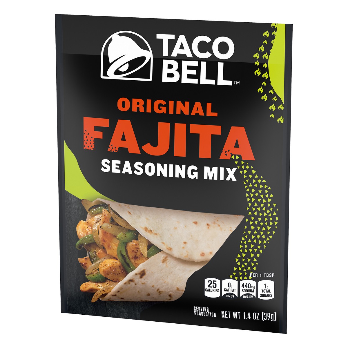 slide 3 of 10, Taco Bell Original Fajita Seasoning Mix, 1.4 oz