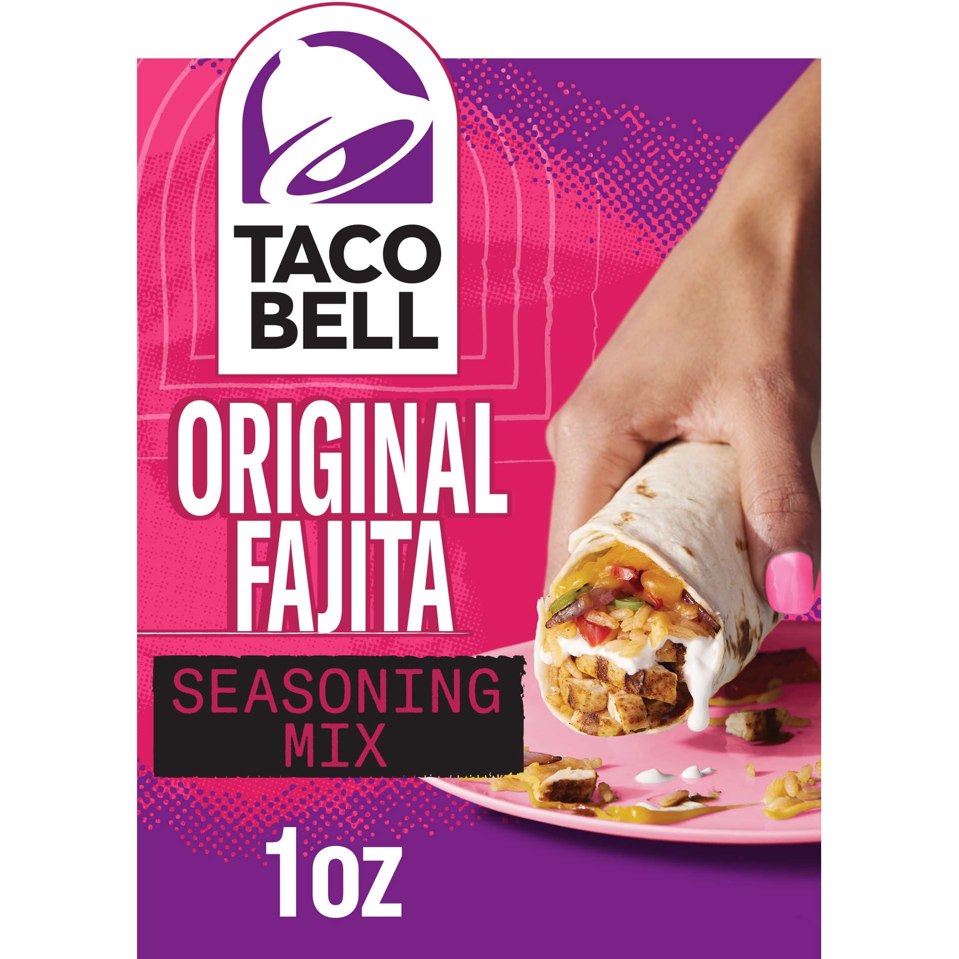 slide 1 of 6, Taco Bell Original Fajita Seasoning Mix, 1.4 oz Packet, 1.4 oz
