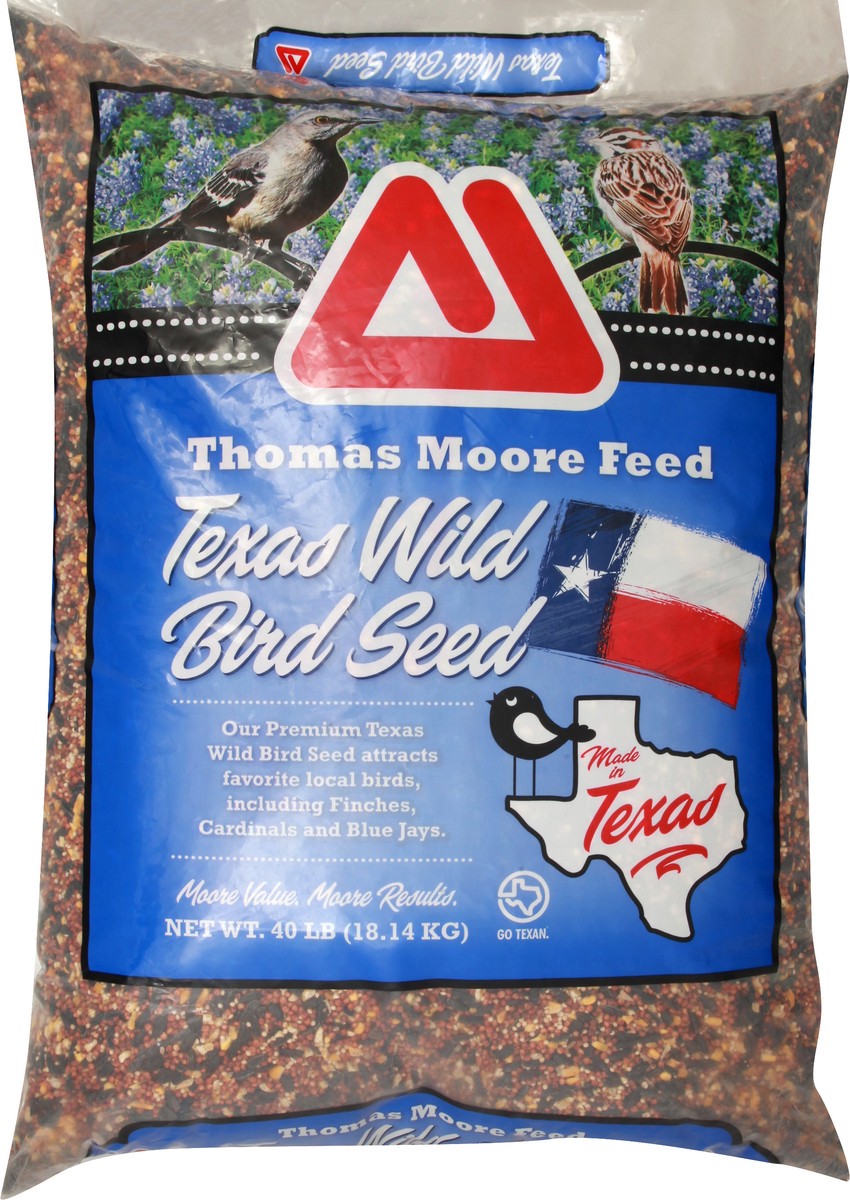 slide 1 of 8, Thomas Moore Feed Texas Wild Bird Seed, 40 lb