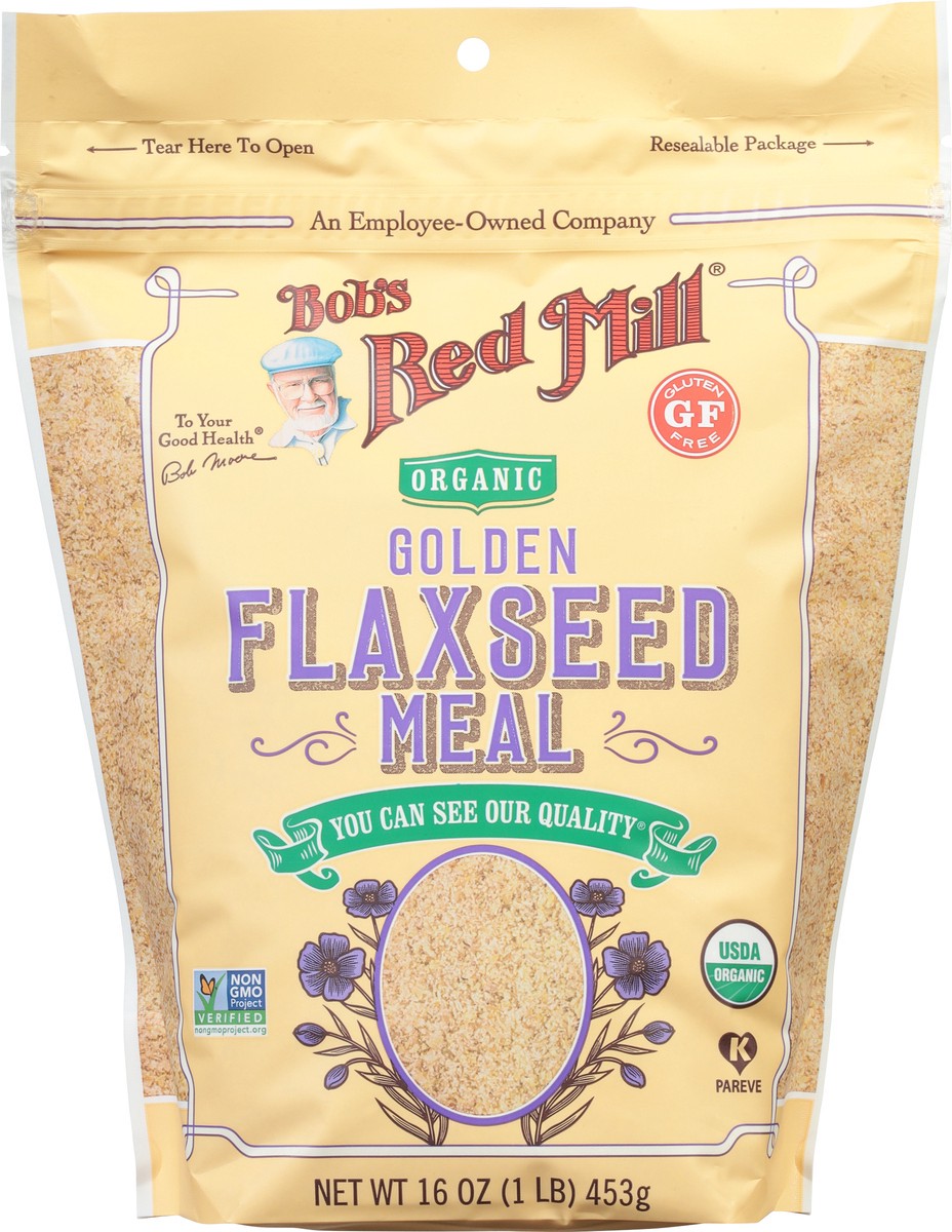 slide 11 of 13, Bob's Red Mill Golden Organic Flaxseed Meal 16 oz, 16 oz