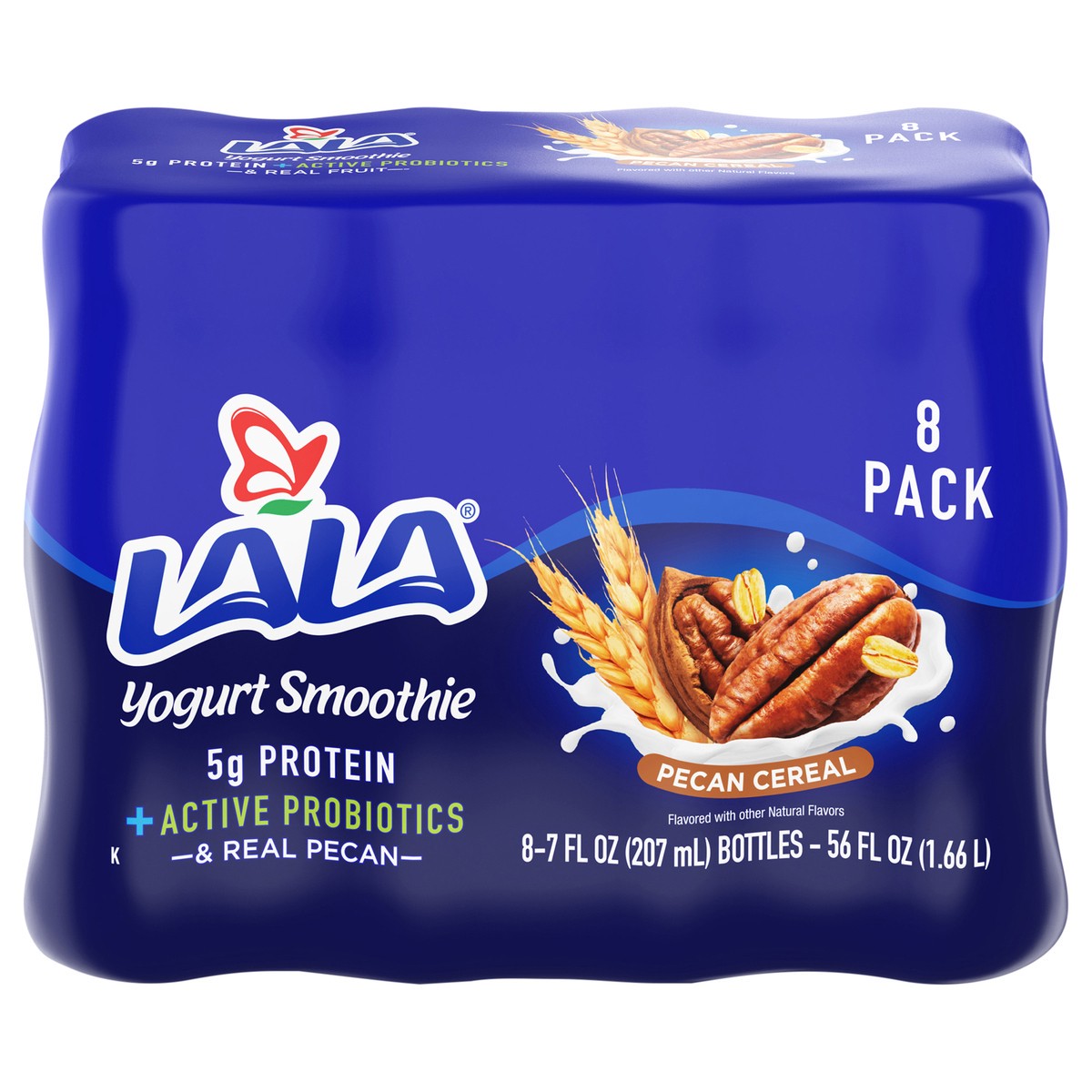 slide 2 of 2, LALA Pecan Cereal Yogurt Smoothie 8 pack, 8 ct
