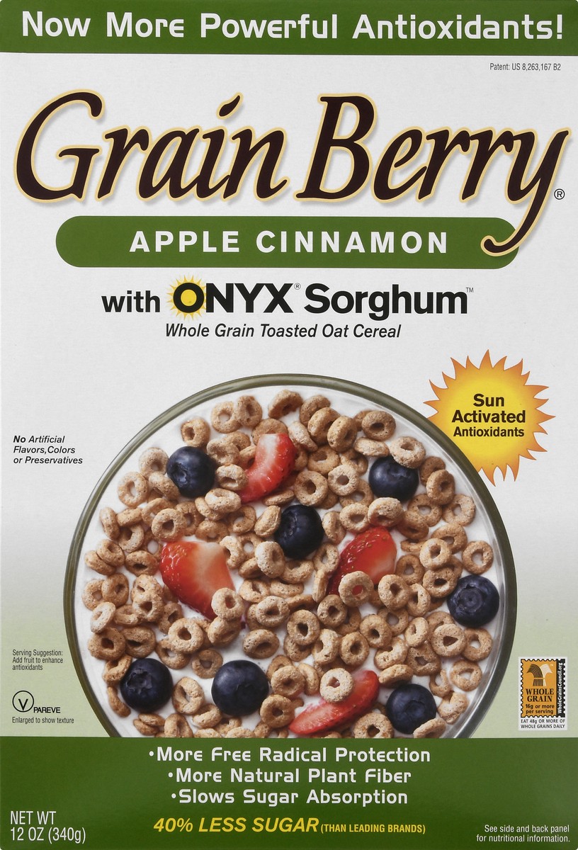 slide 7 of 13, Grain Berry Apple Cinnamon Cereal, 12 oz