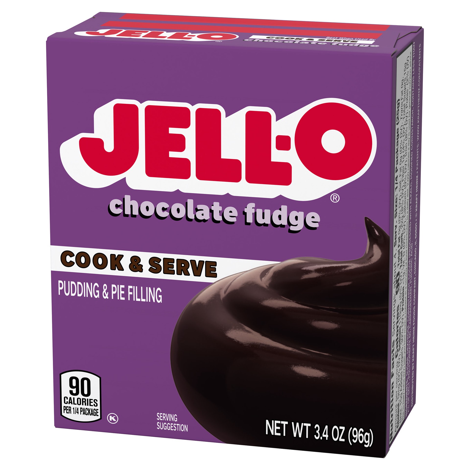 slide 5 of 5, Jell-O Cook & Serve Chocolate Fudge Artificially Flavored Pudding & Pie Filling Mix, 3.4 oz Box, 3.4 oz