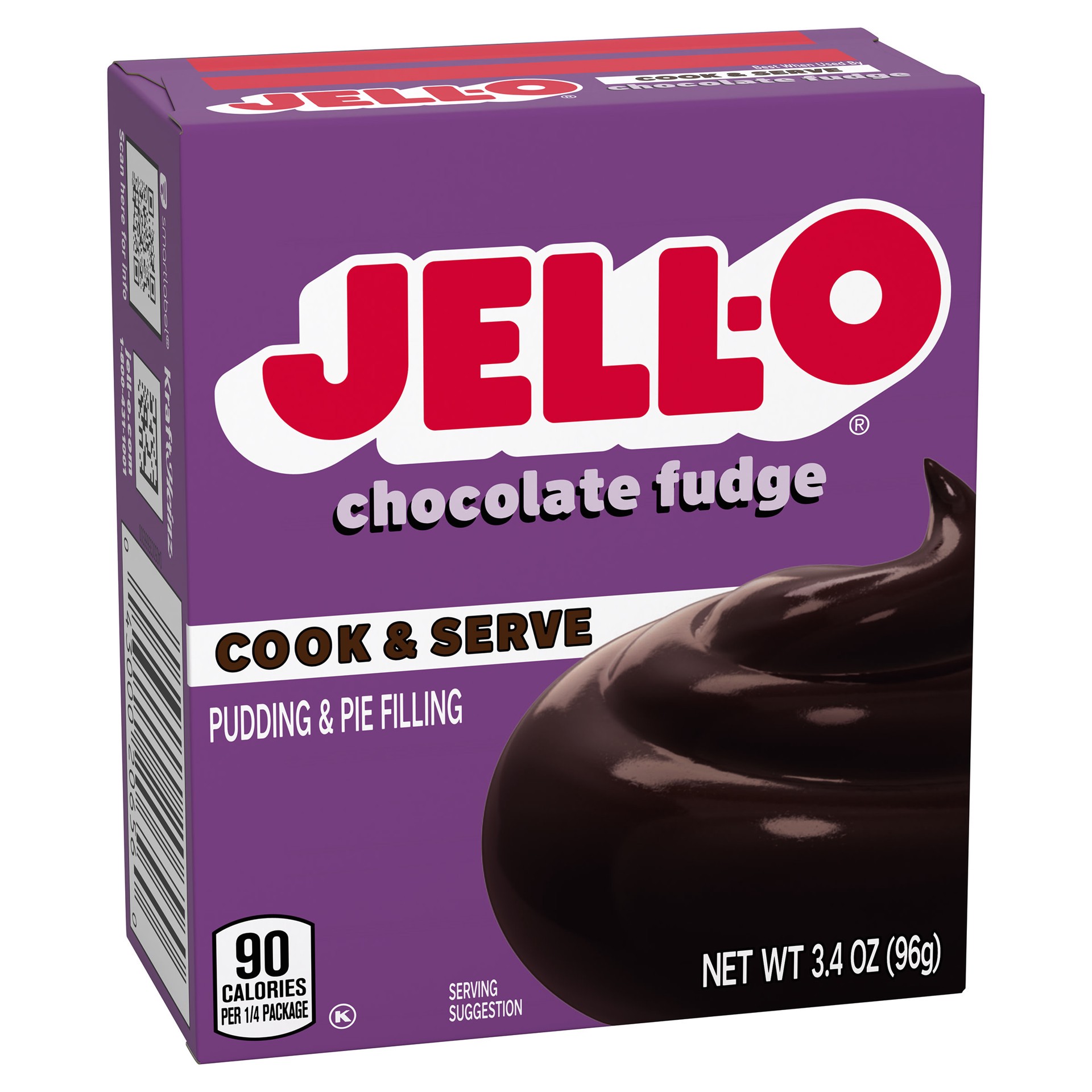 slide 2 of 5, Jell-O Cook & Serve Chocolate Fudge Artificially Flavored Pudding & Pie Filling Mix, 3.4 oz Box, 3.4 oz