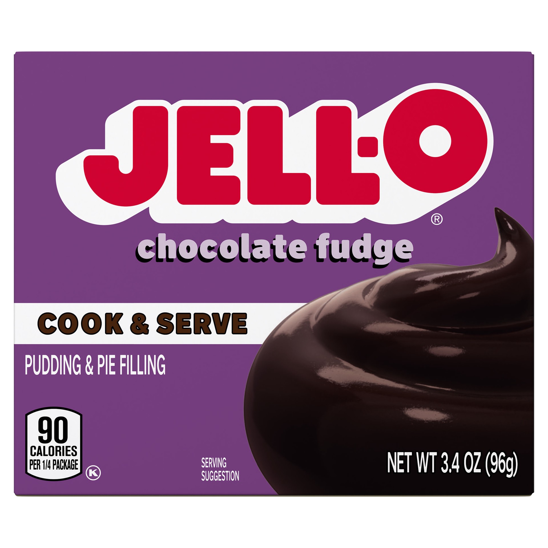 slide 3 of 5, Jell-O Cook & Serve Chocolate Fudge Artificially Flavored Pudding & Pie Filling Mix, 3.4 oz Box, 3.4 oz