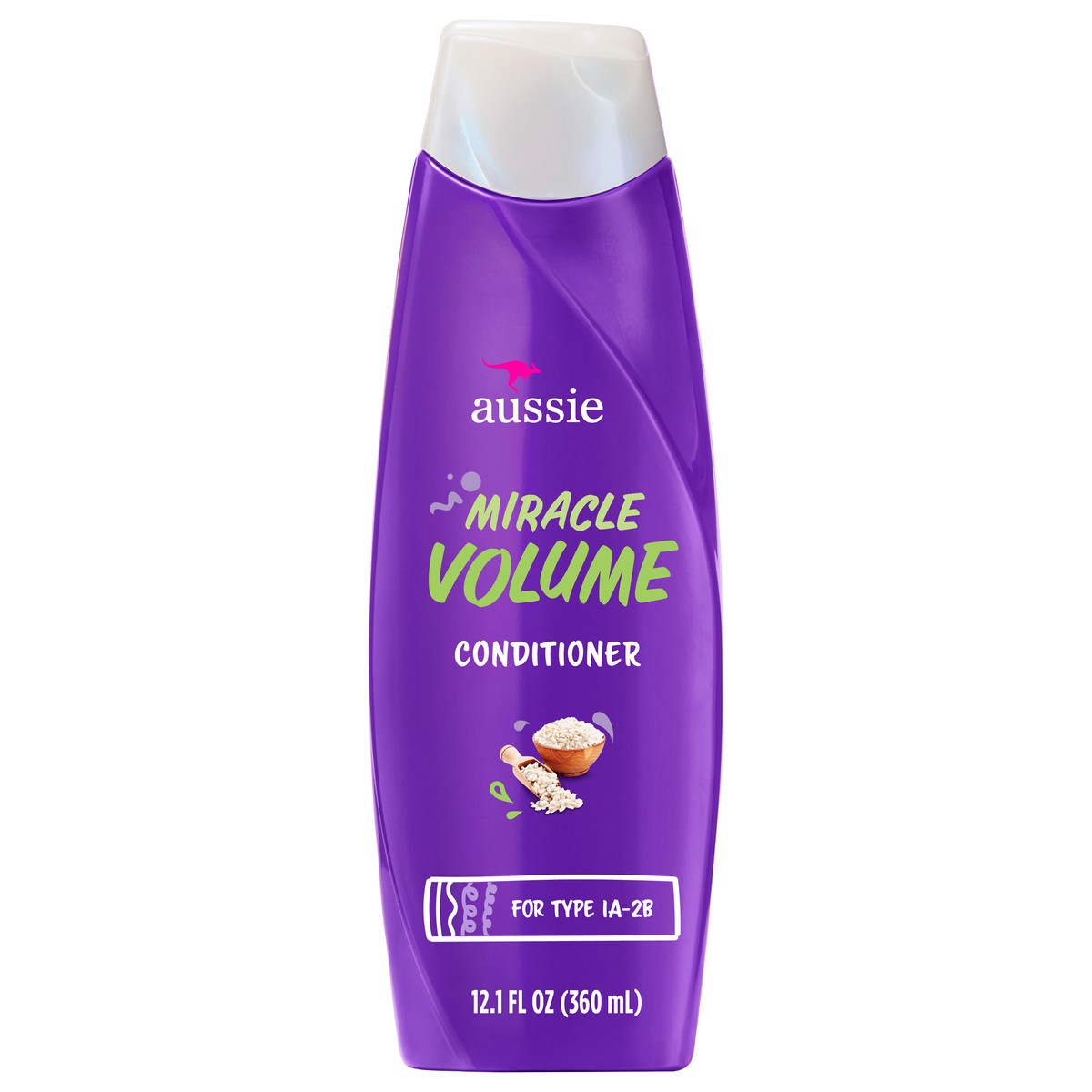 slide 1 of 3, Aussie Miracle Volume Conditioner, Paraben-Free, Volumizing, 12.1 fl oz, 360 ml, 12.1 fl oz