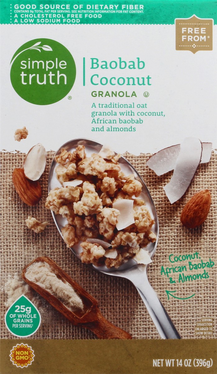 slide 8 of 10, Simple Truth Baobab Coconut Granola, 14 oz