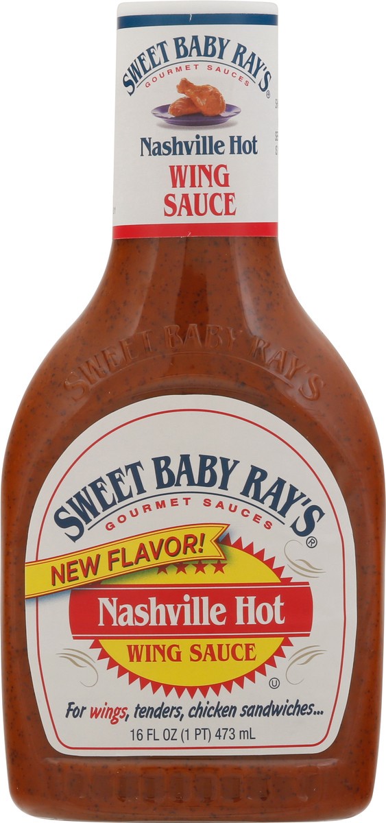 slide 4 of 9, Sweet Baby Ray's Nashville Hot Wing Sauce 16 fl oz, 16 fl oz