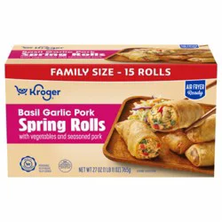 Kroger® Basil Garlic Pork Spring Rolls Family Size