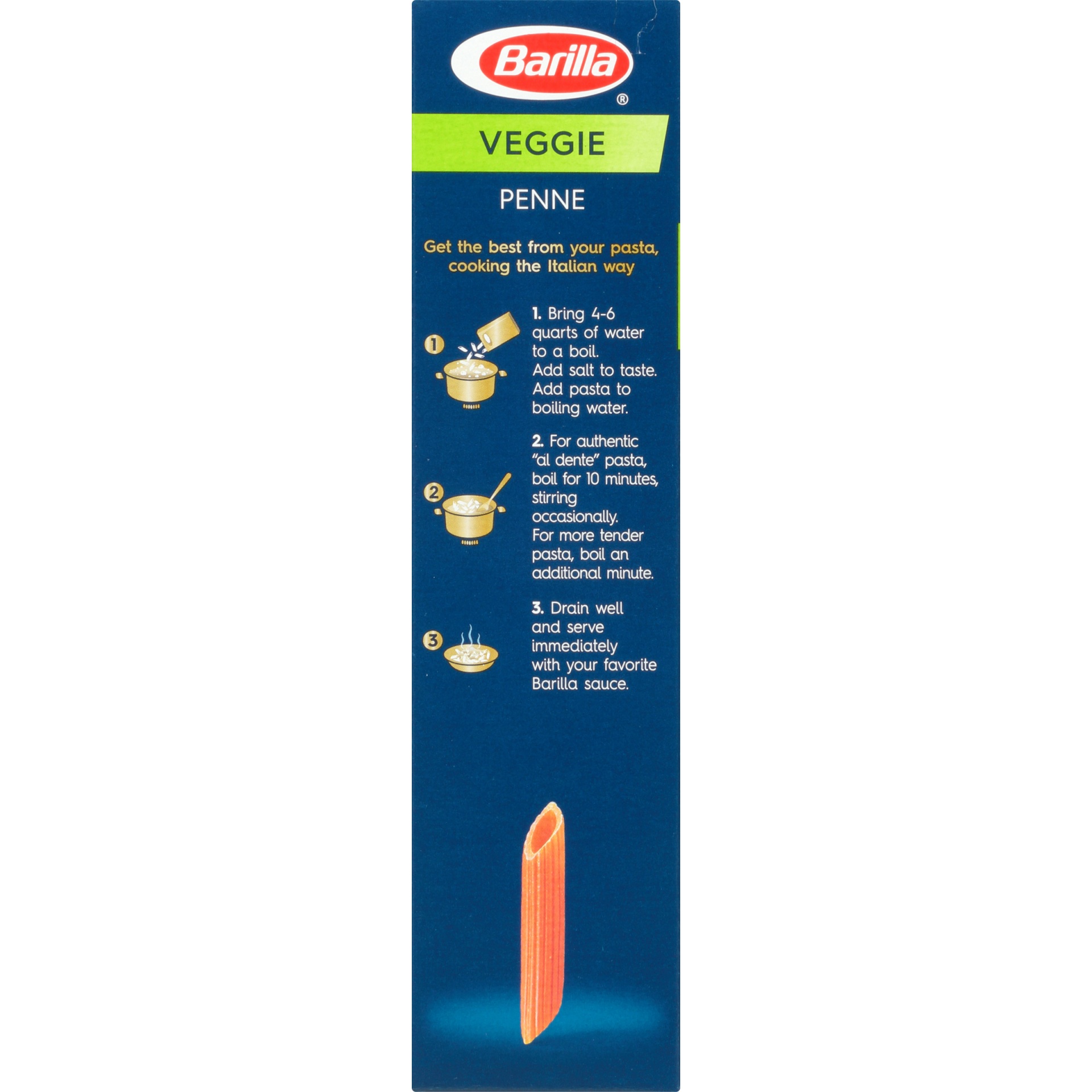 slide 4 of 8, Barilla Veggie Penne, 12 oz