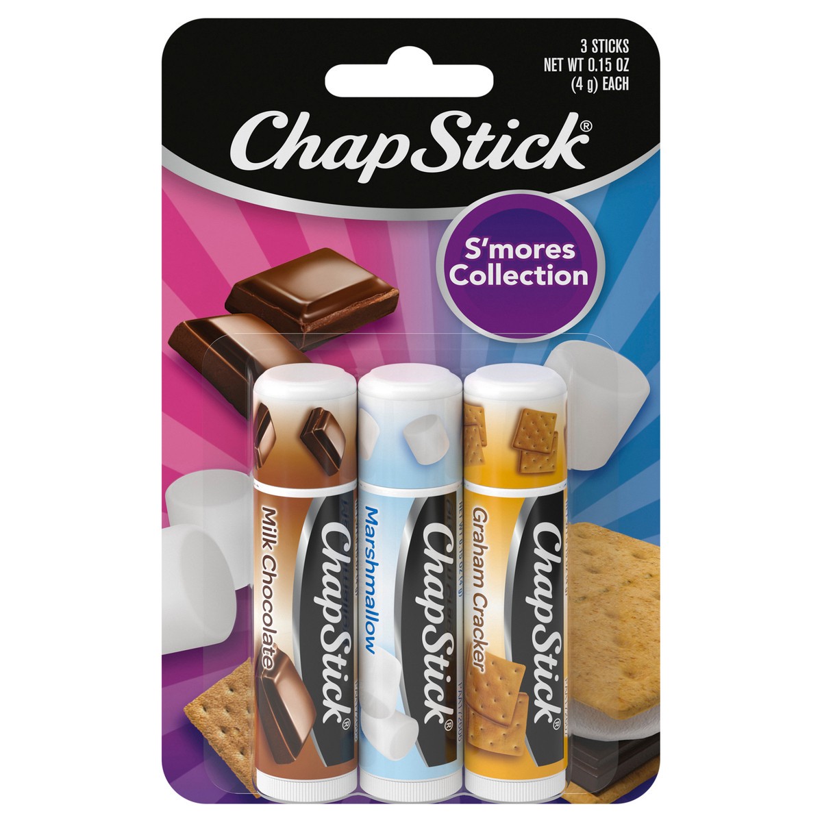 slide 10 of 13, ChapStick Smores Clpstrip Ea, 3 ct