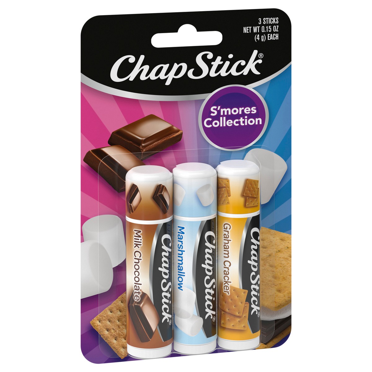 slide 4 of 13, ChapStick Smores Clpstrip Ea, 3 ct