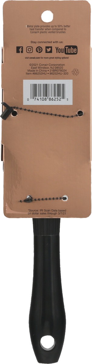 slide 3 of 9, Conair Copper Quick Blow Flat Brush, 1 ct