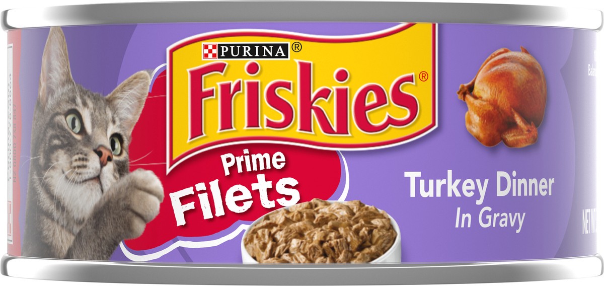 slide 7 of 7, Purina Friskies Prime Filets Wet Cat Food Turkey Dinner In Gravy - 5.5oz, 5.5 oz