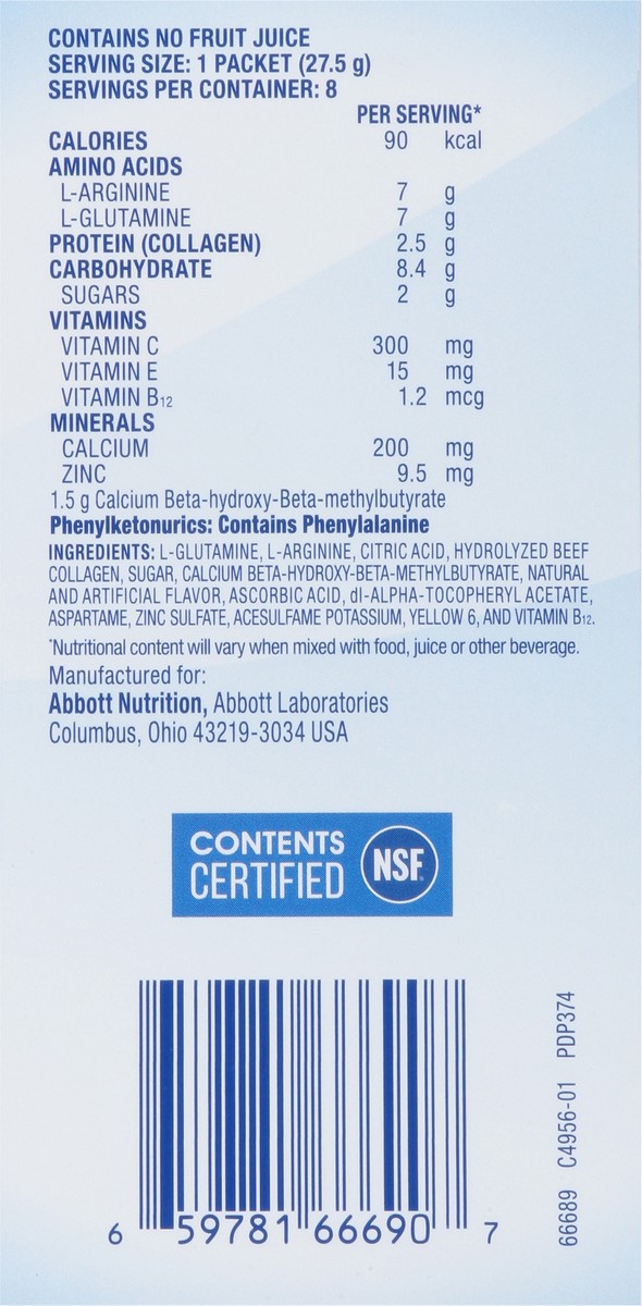 slide 6 of 13, Juven Therapeutic Orange Nutrition Powder 8 - 0.97 oz Packets, 8 ct