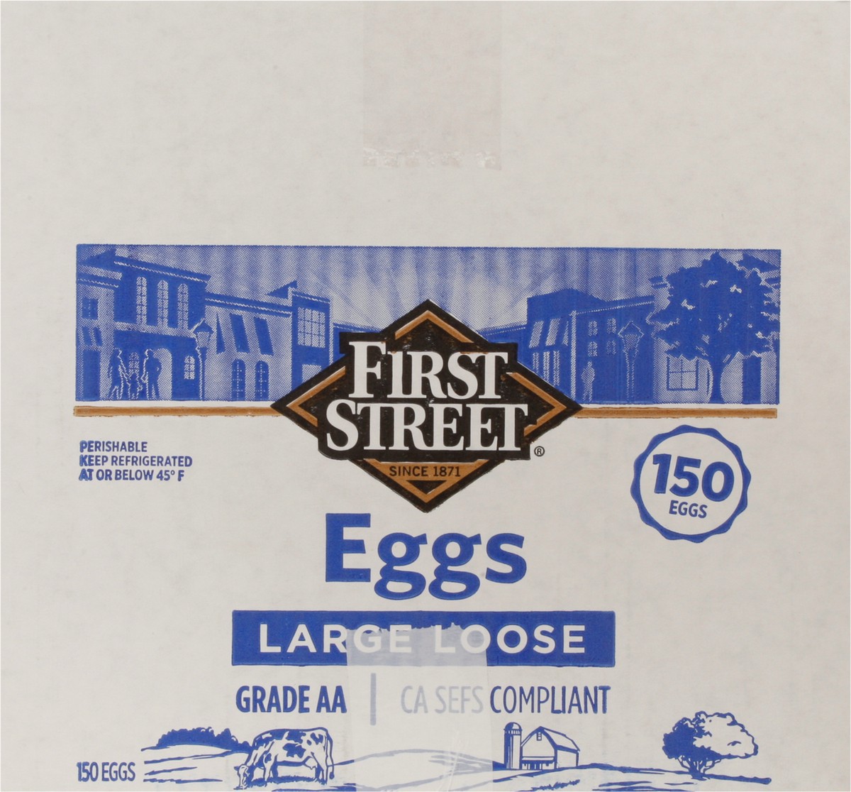slide 1 of 12, First Street Large Loose Eggs Grade AA, 150 ct