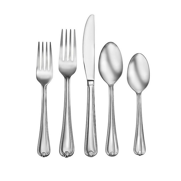 slide 1 of 1, Studio Cuisine Cecily Stainless Steel Flatware Set, 101 ct