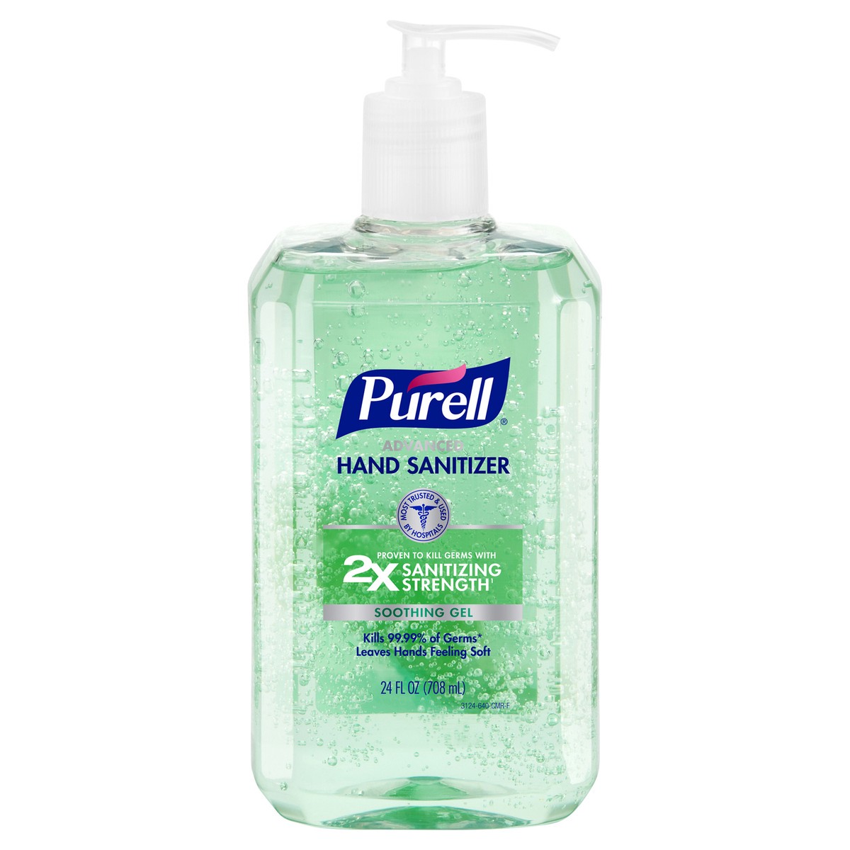 slide 1 of 9, PURELL Advanced Hand Sanitizer Soothing Gel, 24 fl oz Table Top Pump Bottle, 24 fl oz