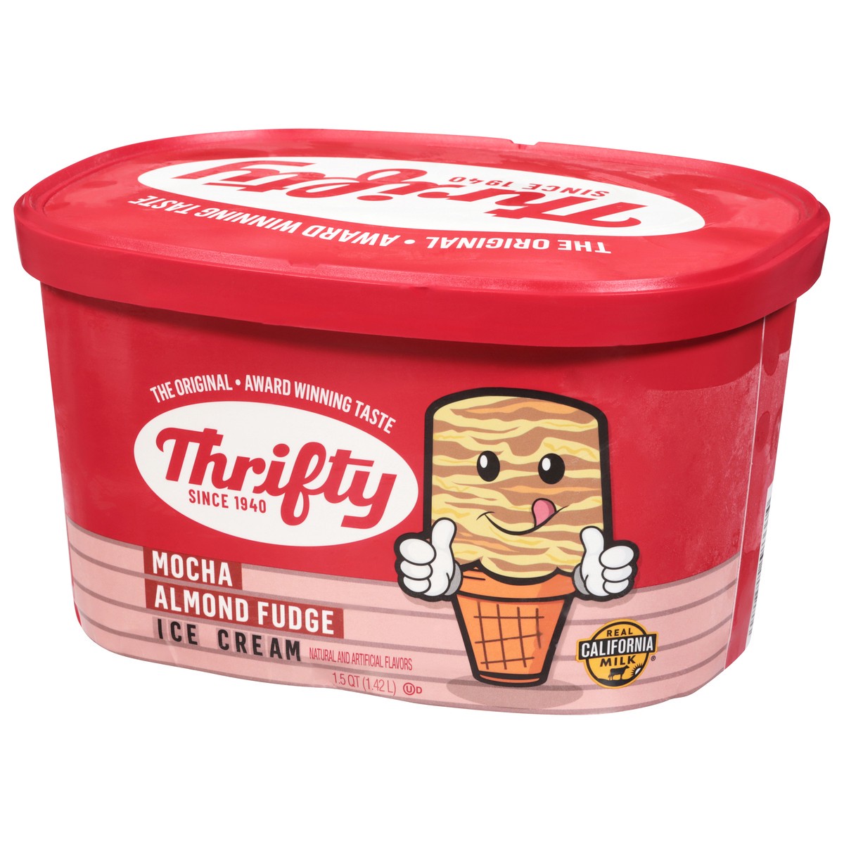 slide 3 of 14, Thrifty Ice Mocha Almond Fudge, 48 oz