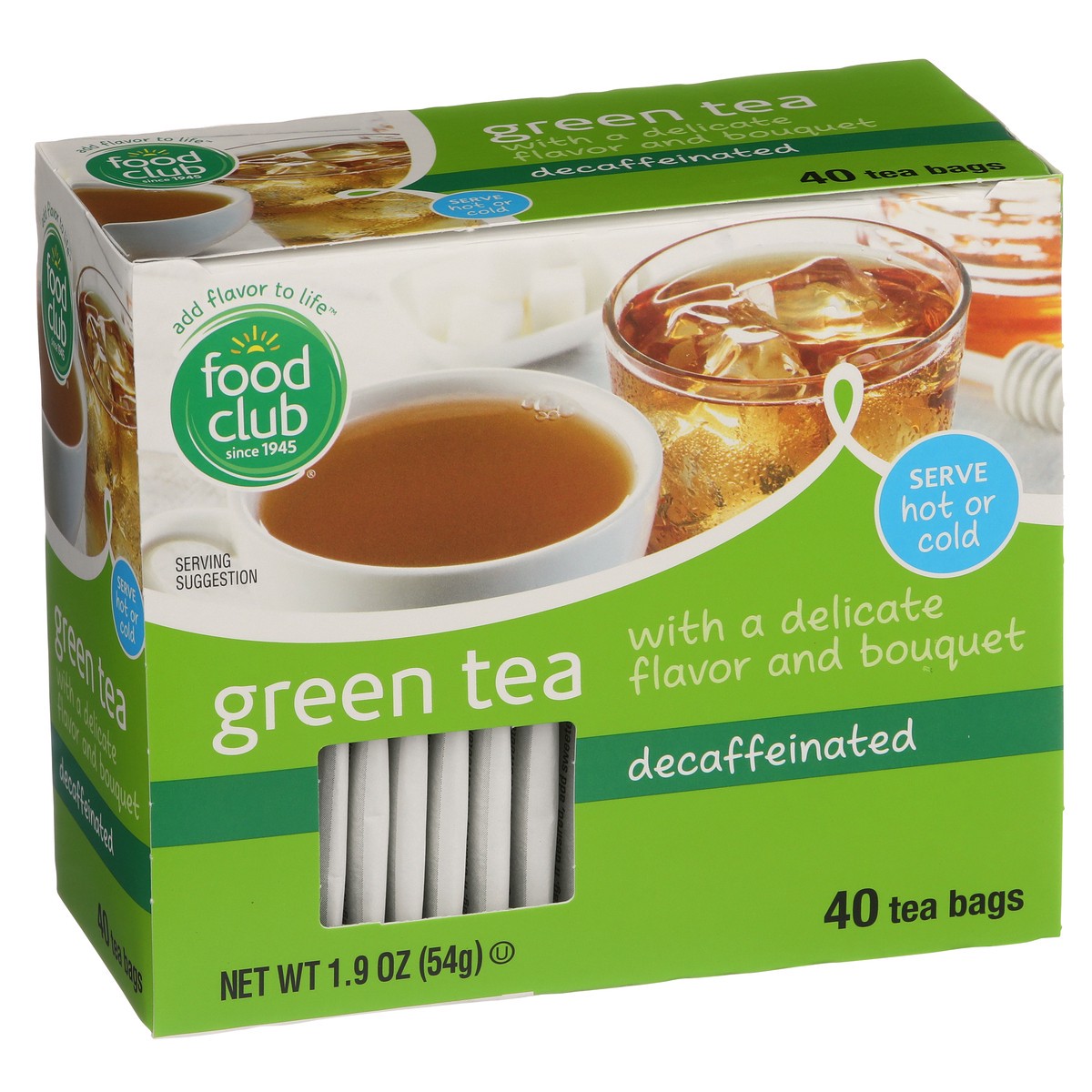 slide 6 of 8, Food Club Green Decaffeinated Tea Bags - 40 ct, 40 ct