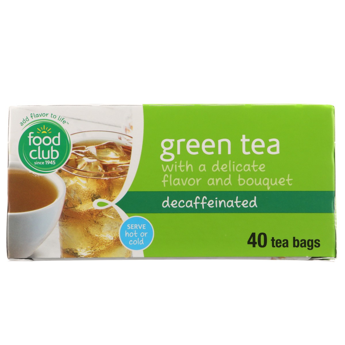 slide 8 of 8, Food Club Green Decaffeinated Tea Bags - 40 ct, 40 ct