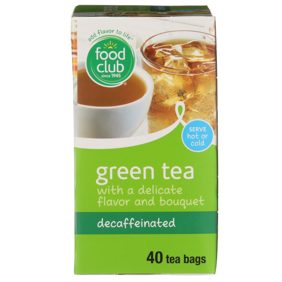 slide 7 of 8, Food Club Green Decaffeinated Tea Bags - 40 ct, 40 ct