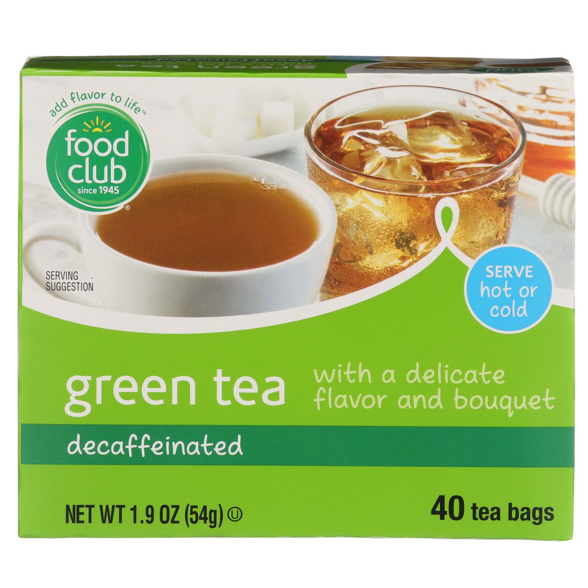 slide 2 of 8, Food Club Green Decaffeinated Tea Bags - 40 ct, 40 ct