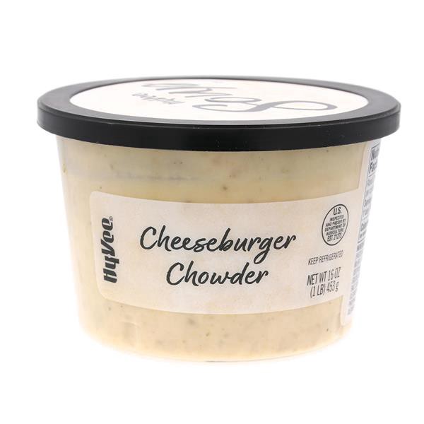 slide 1 of 1, Hy-vee Cheeseburger Chowder Soup, 16 oz