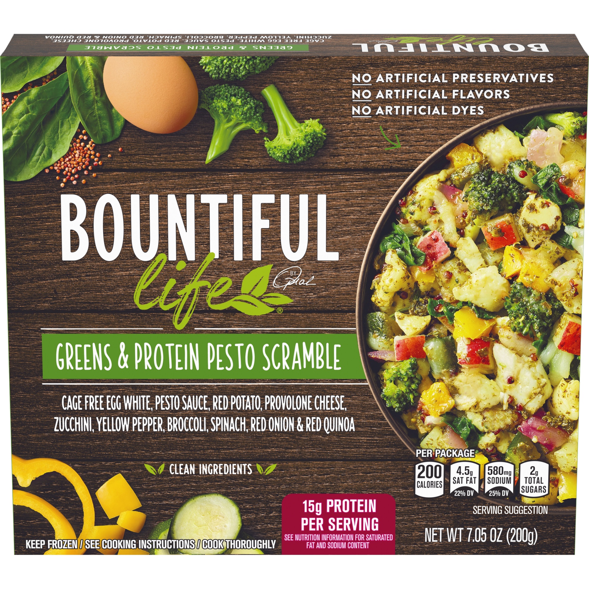 slide 1 of 6, Bountiful Life Greens & Protein Pesto Scramble Breakfast Bowl, 7.05 oz, 200 g