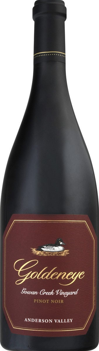 slide 4 of 9, Goldeneye Pinot Noir, Gowan Creek Vineyard, Anderson Valley, 2017, 750 ml