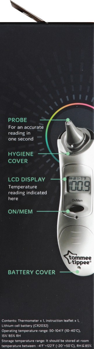 slide 3 of 4, Tommee Tippee Ear Thermometer 1 ea, 1 ct