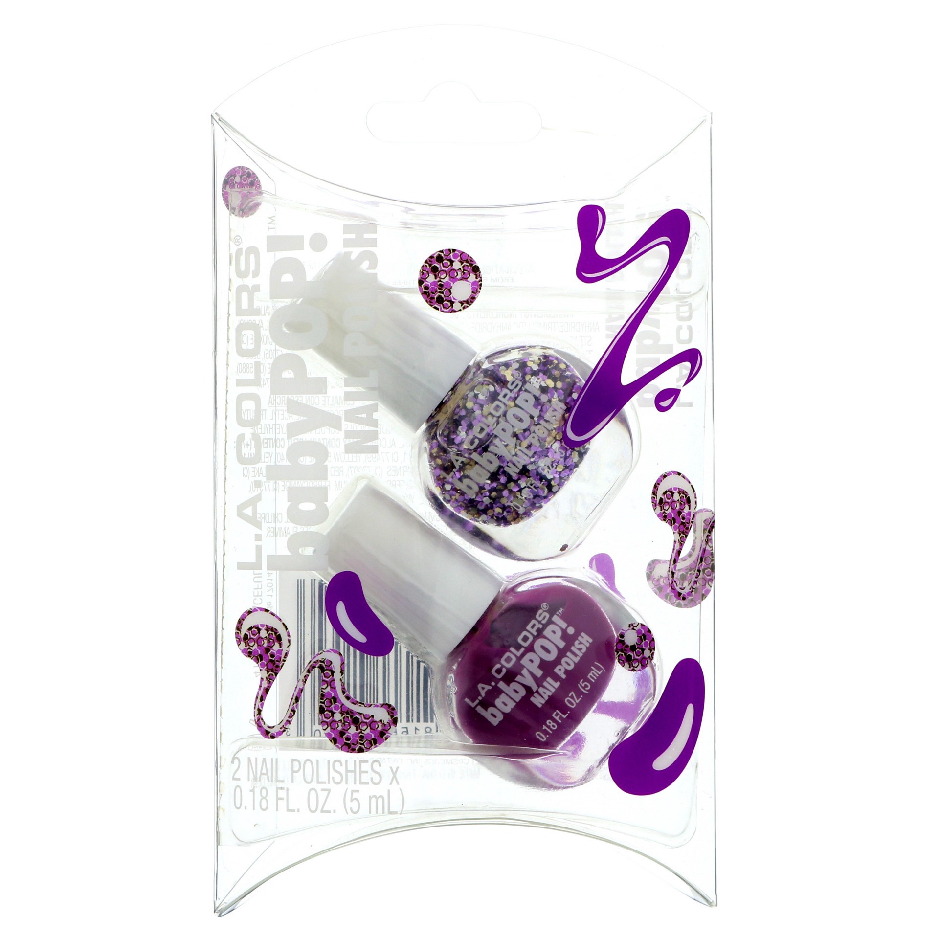 slide 1 of 1, L.A. Colors Baby Pop Polish Peaceful, 1 ct