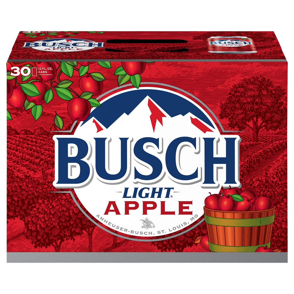 slide 1 of 1, Busch Light Beer, Apple, 360 oz