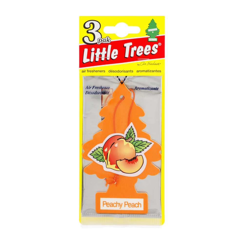 slide 1 of 1, Car-Freshner Air Freshener, Peachy Peach, 3 ct