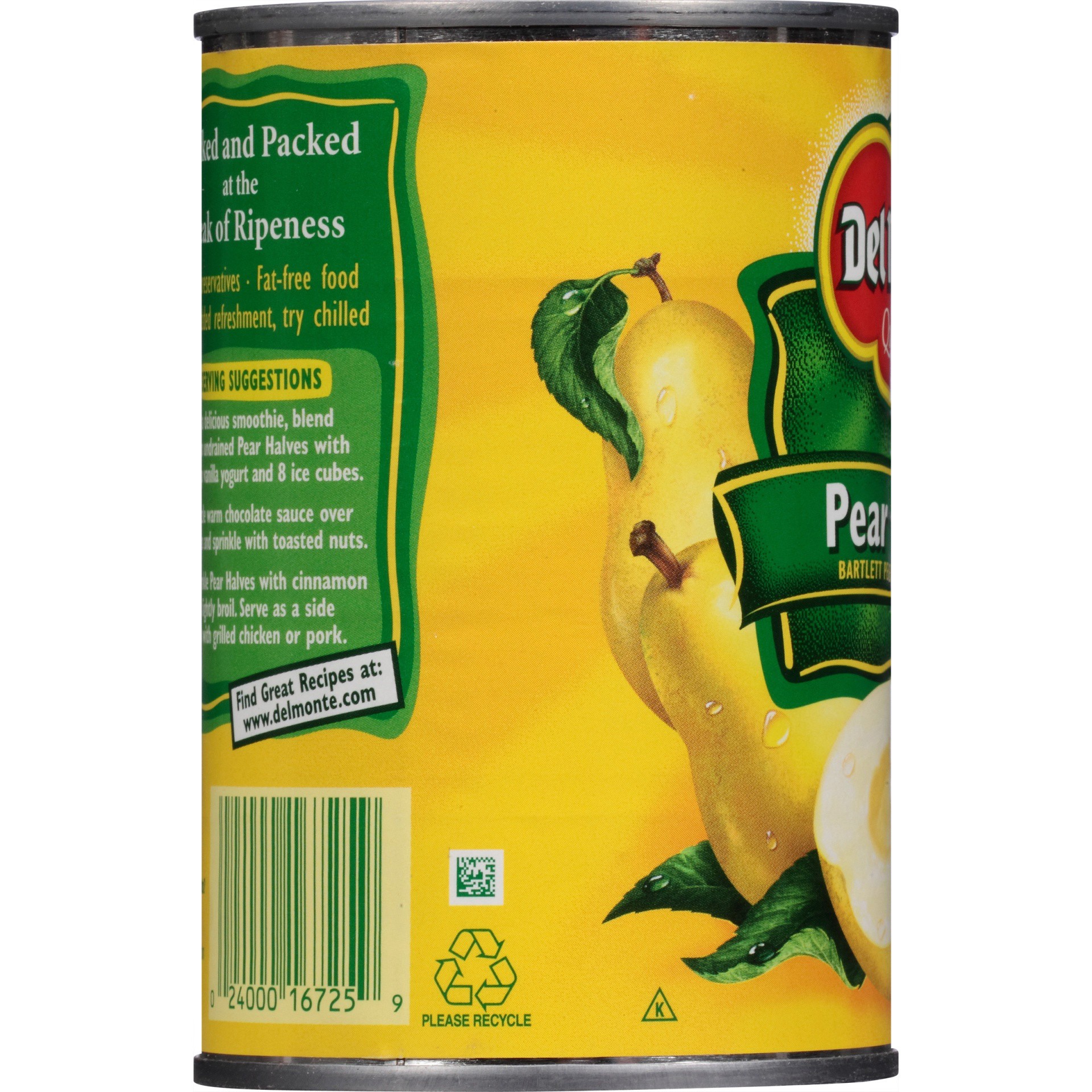 slide 5 of 6, Del Monte Bartlett Pear Halves in Heavy Syrup, 15.25 oz