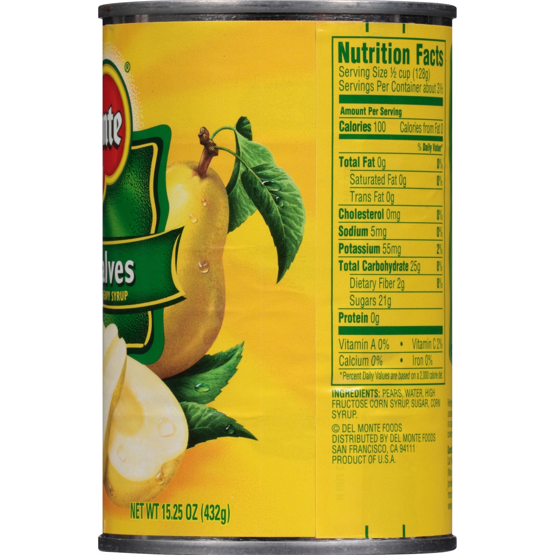 slide 6 of 6, Del Monte Bartlett Pear Halves in Heavy Syrup, 15.25 oz