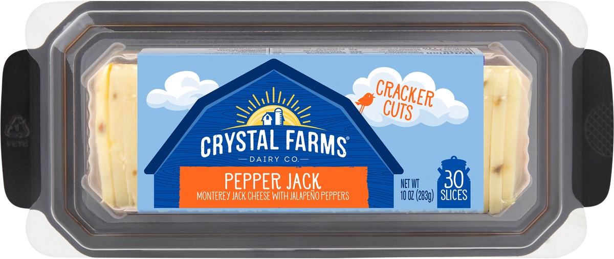 slide 5 of 7, CRYSTAL FARMS Cfarms Cracker Cuts Pepper Jack, 1 ct