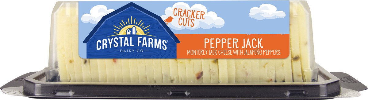 slide 4 of 7, CRYSTAL FARMS Cfarms Cracker Cuts Pepper Jack, 1 ct