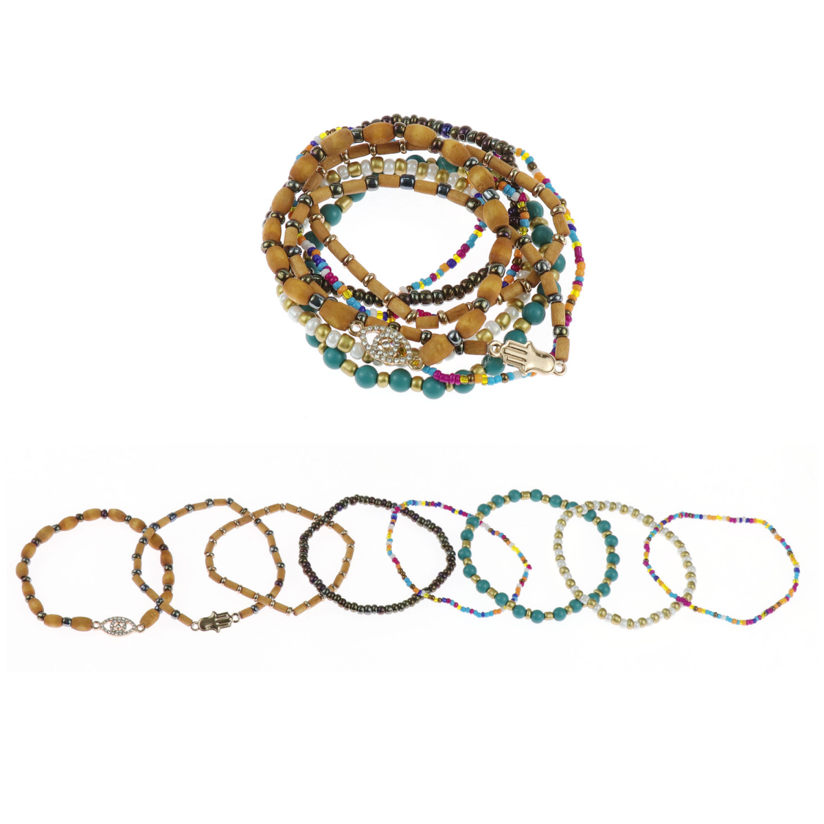 slide 1 of 1, Ballet Stretch Bracelet Bronze, 8 ct