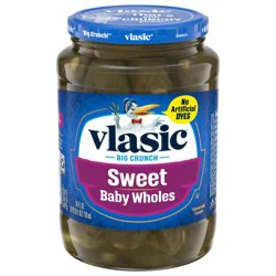 Vlasic Baby Wholes Sweet Pickles 24 fl oz