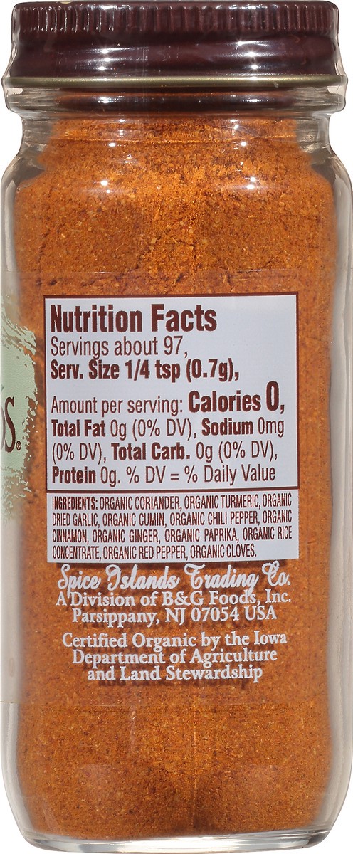 slide 6 of 7, Spice Islands Organic Curry Powder 2.4 oz, 2.8 oz