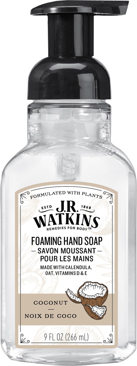 slide 6 of 7, J.R. Watkins Foaming Hand Soap, Coconut, 9 fl. oz., 9 fl oz