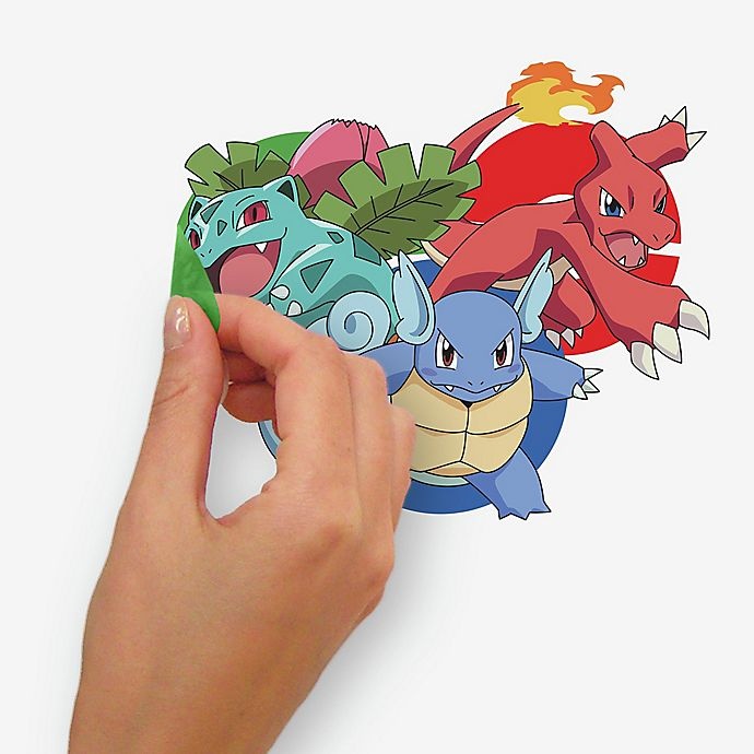 slide 4 of 4, RoomMates Pokemon Favorite Character Peel & Stick Decals Set, 25 ct