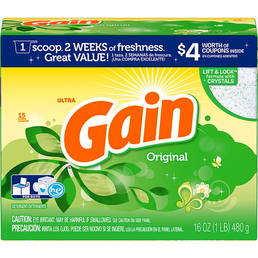 slide 3 of 8, Gain Detergent, Ultra, Original, 16 oz